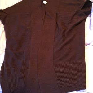 Old Navy brown short-sleeved open sweater